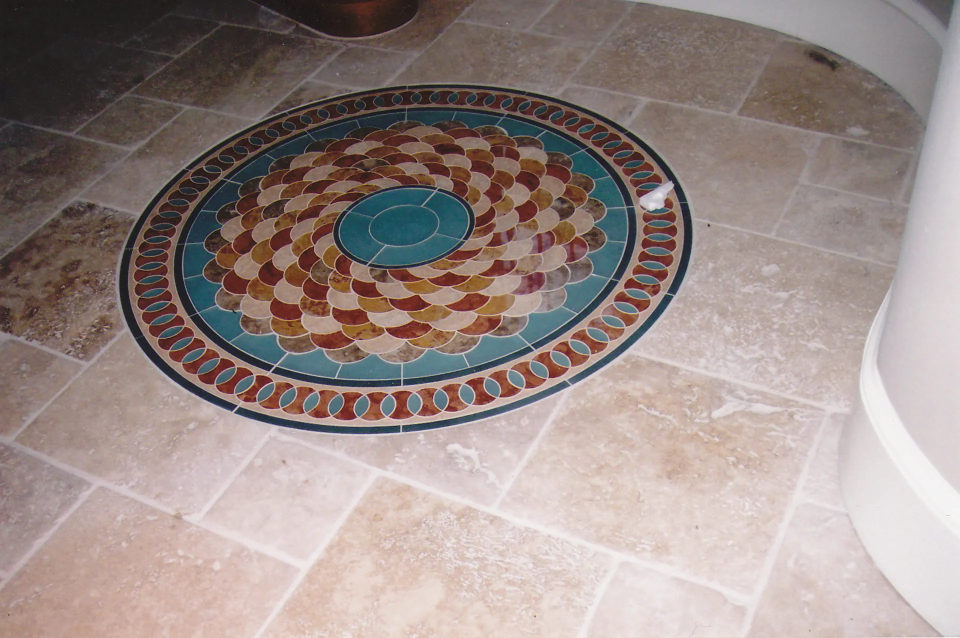 Inlay - Close-up view of foyer with circular and geometric inlay